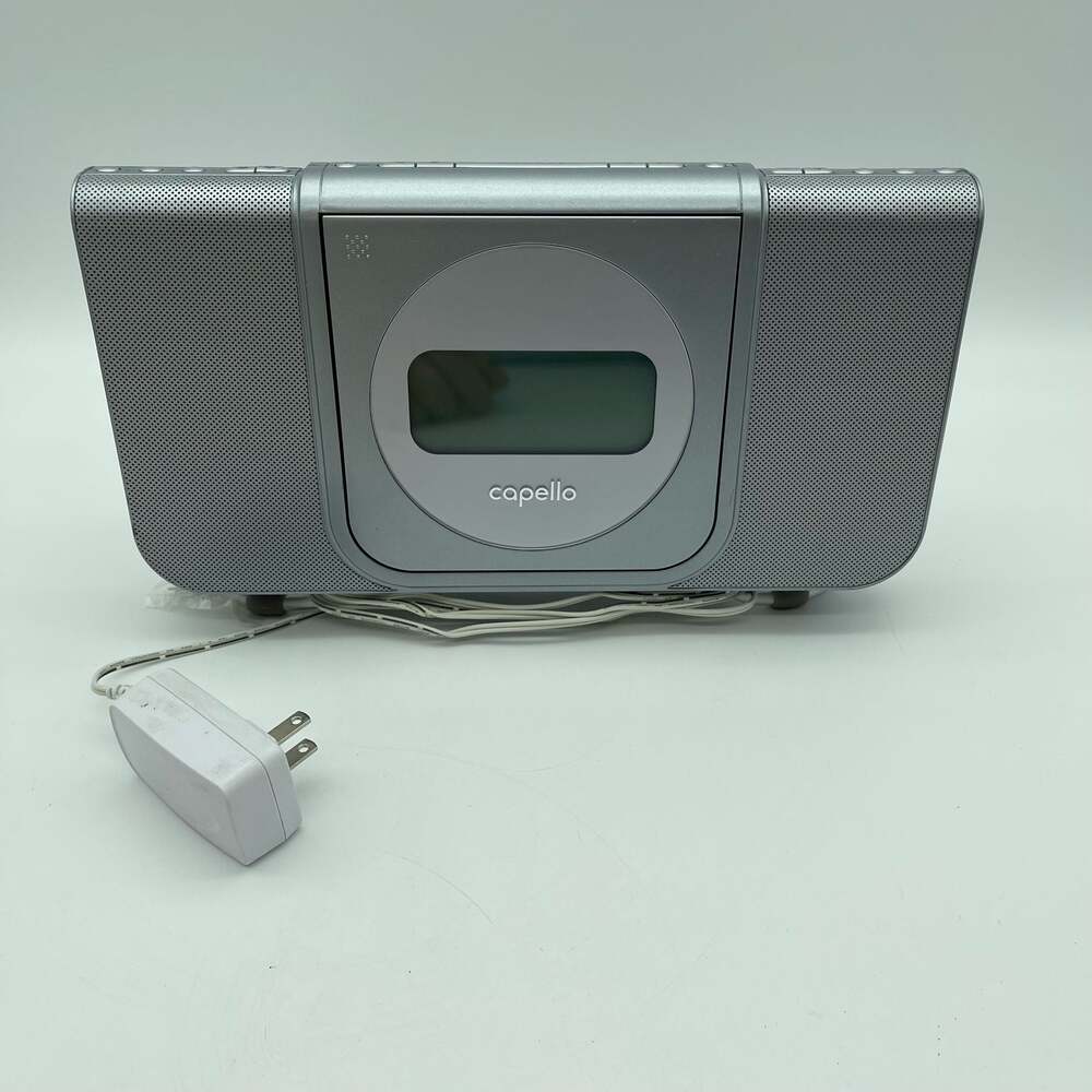 Capello CR25 CD Player Dual Alarm Clock‎ Radio AM/FM Silver
